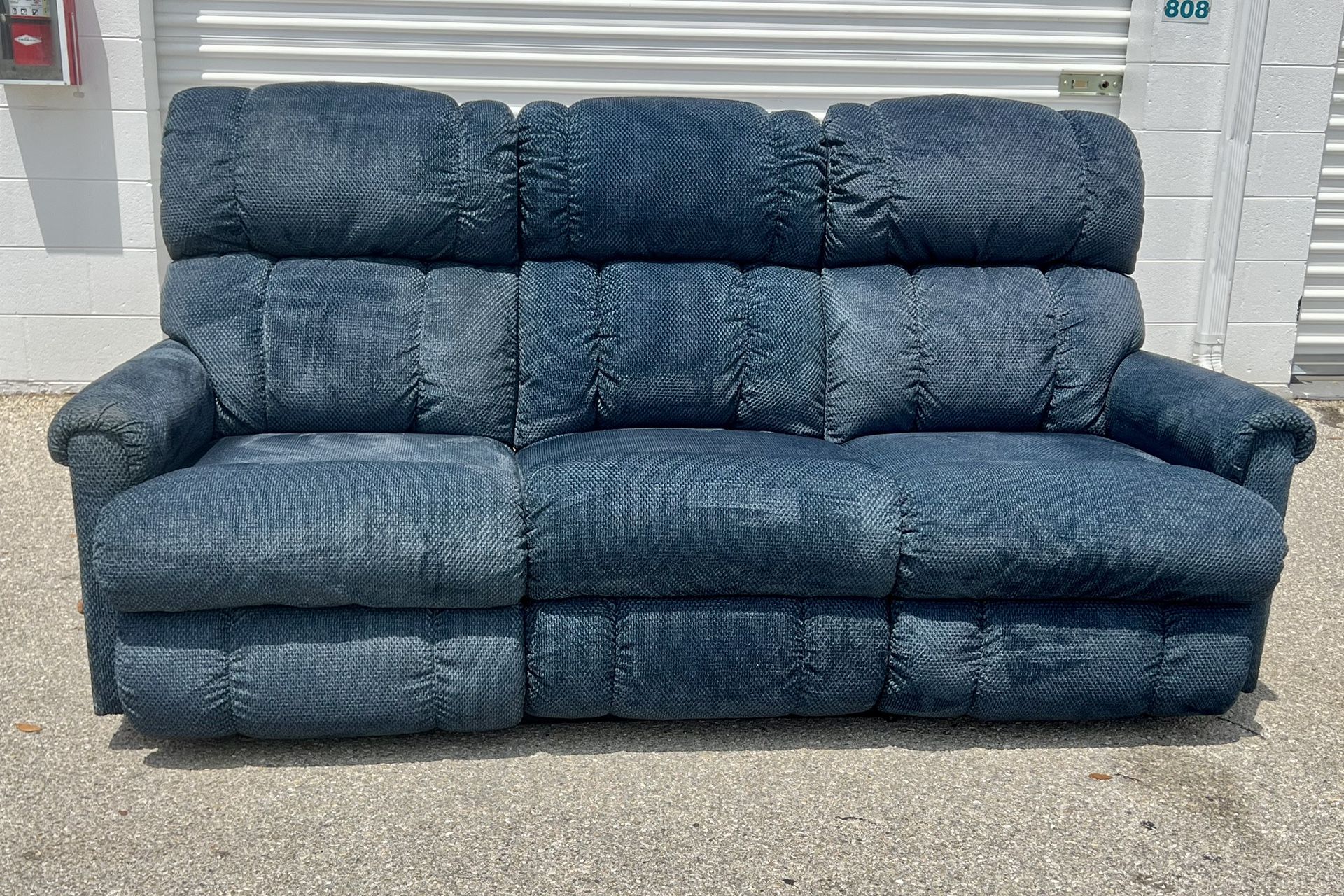 La-Z-Boy® Pinnacle Navy Manual Wall Reclining Sofa FREE Delivery 🚚
