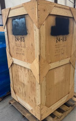 Commercially sized shipping crate