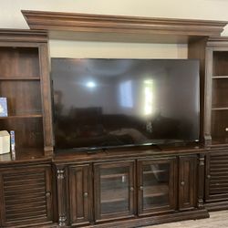 Solid Wood Entertainment Center 