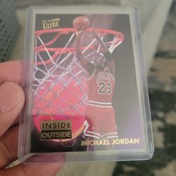 Michael Jordan 1993,94, Fleer Ultra Inside/ Outside Basketball Card 