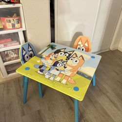 Bluey Kids Table Set & Chairs