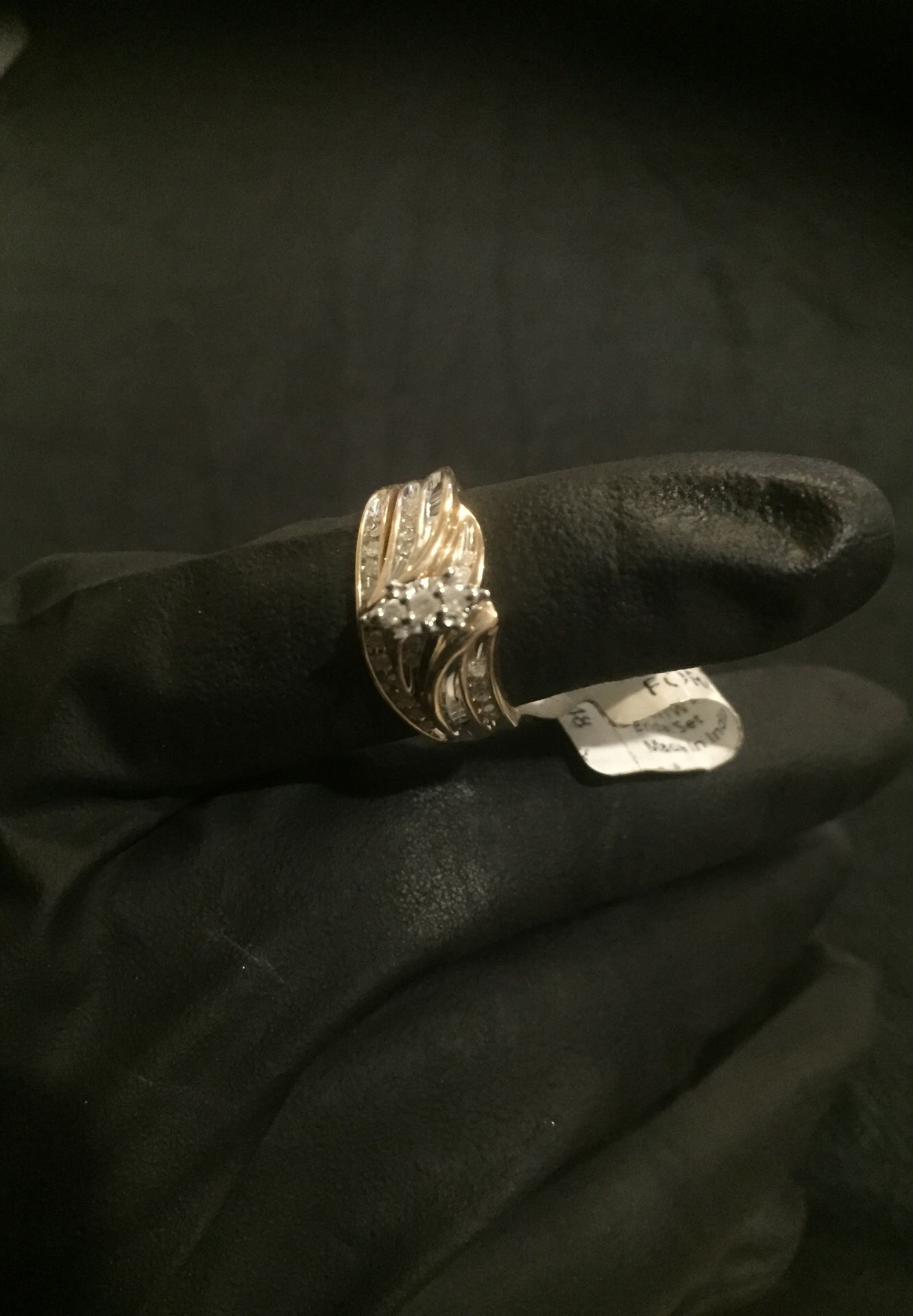 Gold and diamonds wedding ring