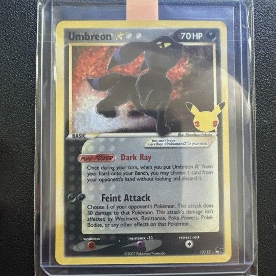 Umbreon Gold Star Celebration