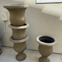 Pseudo Concrete Pots 