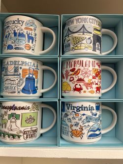 Starbucks Been There Series Mugs Set of 6
