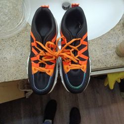 Sky 22 Black and Orange Sneakers 