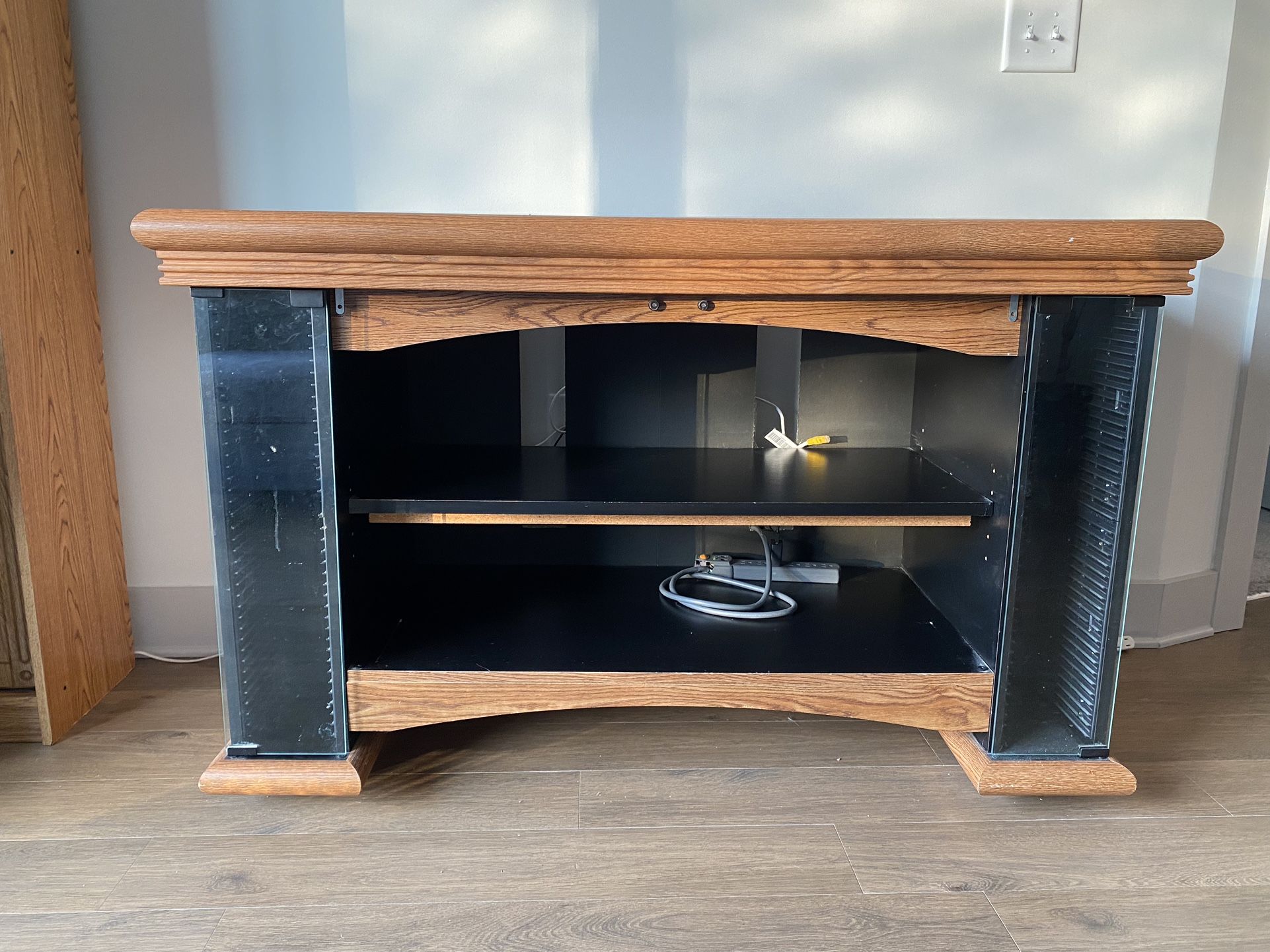 TV Stand with Storage Shelves and Cabinets