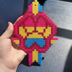 Perler Bead Pride Badges 