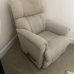 2 off white LazyBoy recliners