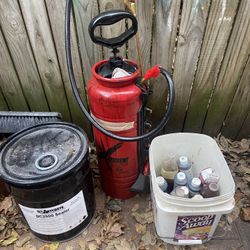 Metal Sprayer For Stain Concrete. 