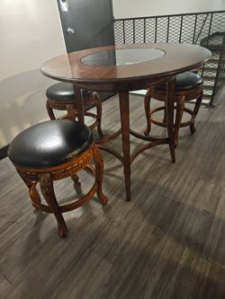 High Table with 3 Stools
