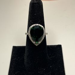 Big Emerald 925 Ring