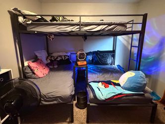 Metal Triple Bunk Bed Frame