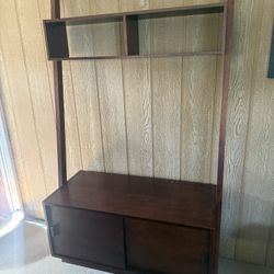 Crate and Barrel Sloan Leaning Media Stand 