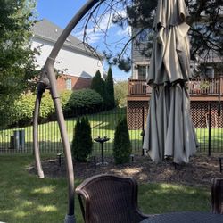 Patio Umbrella and Stand 