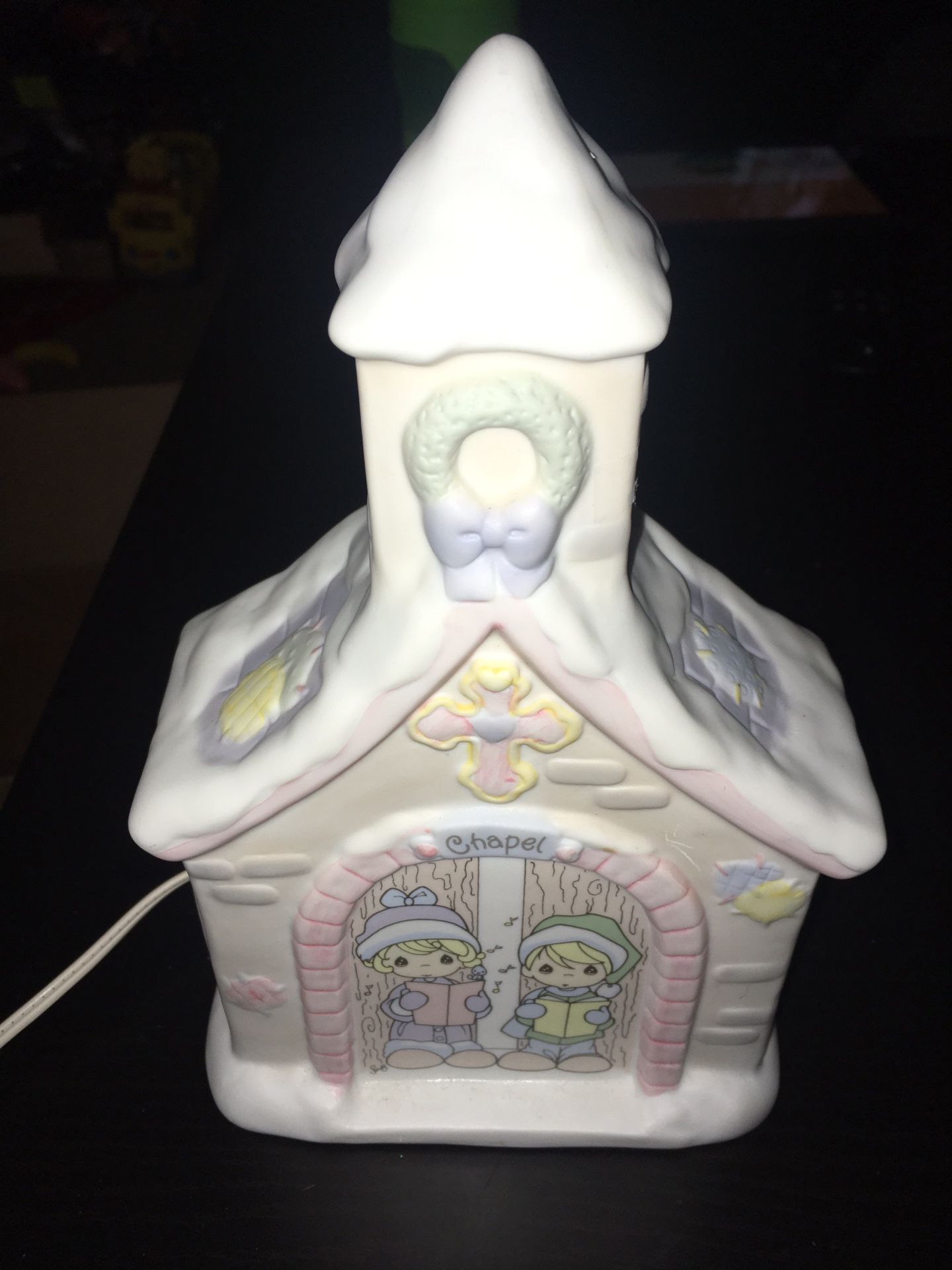 Electric light up precious moments chapel