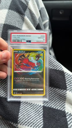 2021 Pokemon SWSH YVELTAL shining fates PSA 10