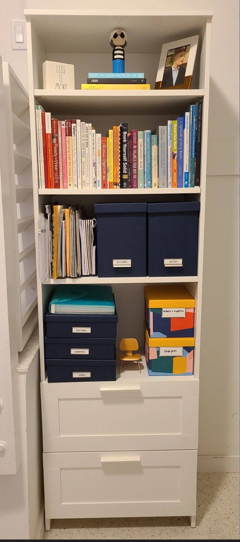 BRIMNES Bookcase, white