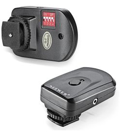 KONNWAN Wireless Flash Trigger Transmitter and Receiver 16 Channel Wireless Remote FM Flash Speedlite Radio Trigger with Receiver for Flash Units wit