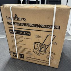 Land Hero LDH-PC90 Heavy Duty Plate Compactor – 6.5 HP G200F (New In Box)