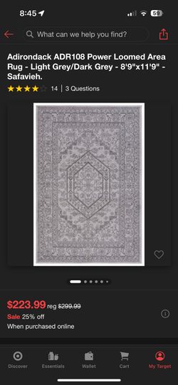 Target rug 8’9 x 11’9