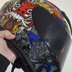 Dragon Motorcycle Helmet - Used Condition 