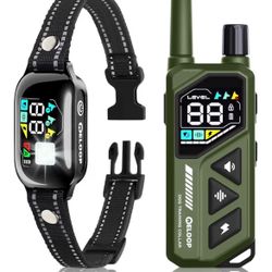 NEW ELOOP 2-in-1 AI Anti-misoperation Smart Dog Bark Collar, Dog Training Collar with 3300FT Remote, IPX7