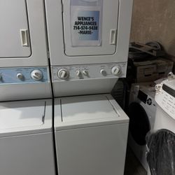 WHITE 24 WIDE KENMORE GAS STACKABLE 