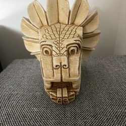 Sculpture Unique- Wall Mounted (Feathered Serpent Head)