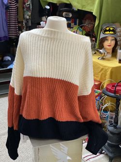 VIMPUNEC Oversized Colorblock Sweater -NWT