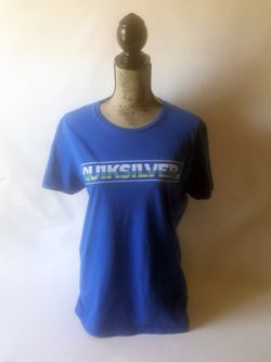 Quiksilver women's blue short sleeve graphic T-shirt size M