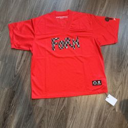 Chrome Heart Jersey Red And Black Colorway