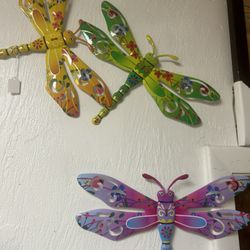 New Set Of 3 Dragonflies 