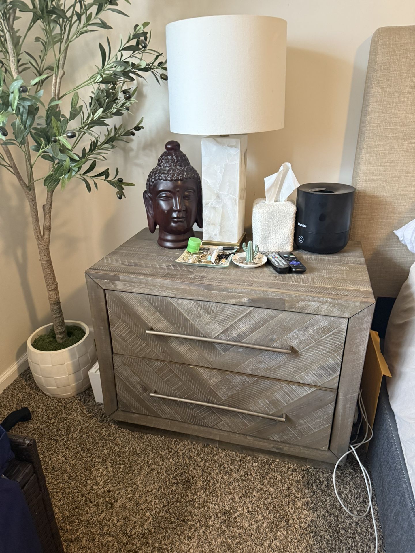 Nightstand (2) And Dresser Combo