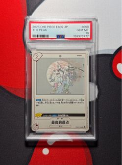 2025 ONE PIECE EB02 JP THE PEAK #008 PSA 10