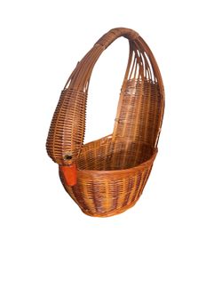 Vintage Wicker Duck Shaped Basket