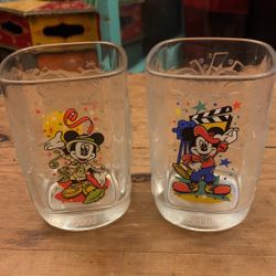 Pair Of  Vintage Walt Disney McDonald’s Collectible Mickey Mouse Glasses 