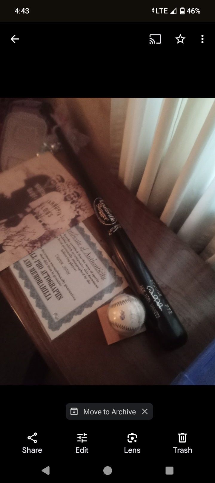 Signed Copy Of Babe Ruth & Lou Gehrig Photo