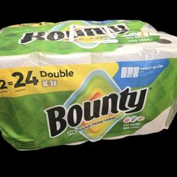 Bounty Paper Towel Double Rolls, 12Rolls/82 Sheets per Roll***