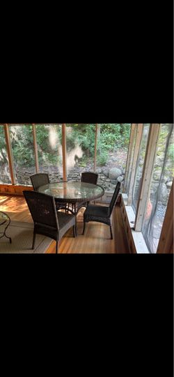 Patio table + chairs