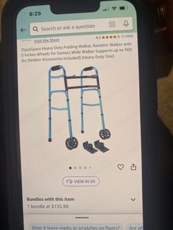 Bariatric Walker For Tall/Large Person