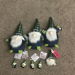 Seattle Seahawks Gnome Plushes And Christmas Ornaments 