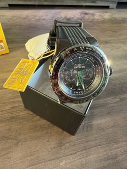 NEW Invicta Men’s Watch – Black/Green – Never Worn