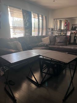 L-Shaped Corner Industrial Style Desk