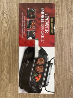 NEW indoor smokeless grill and griddle 13.5 x 8