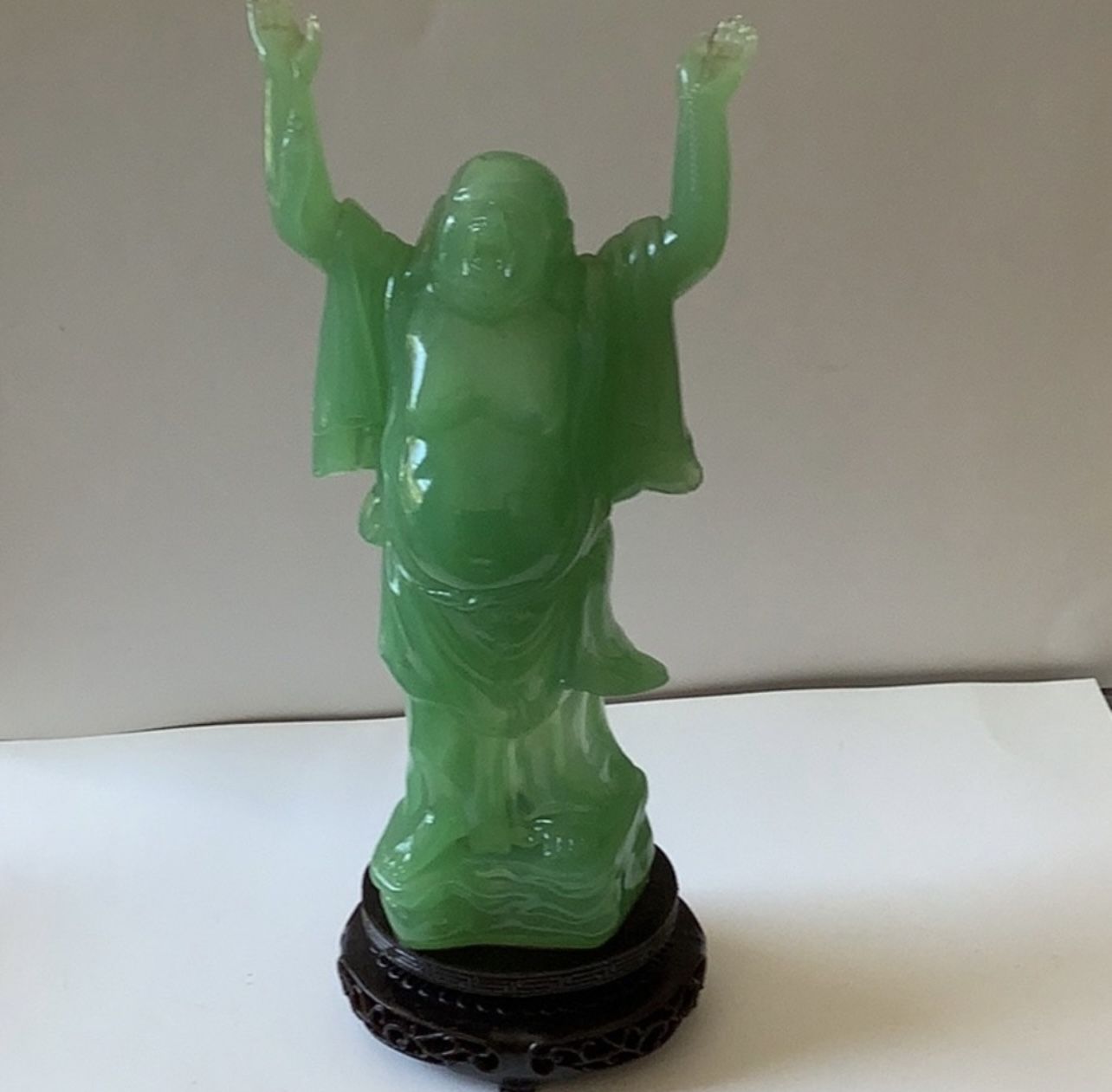 10 inches tall Happy Standing Buddha
