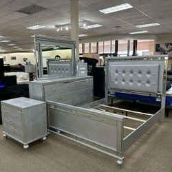 Grey Light Up Bedroom Set