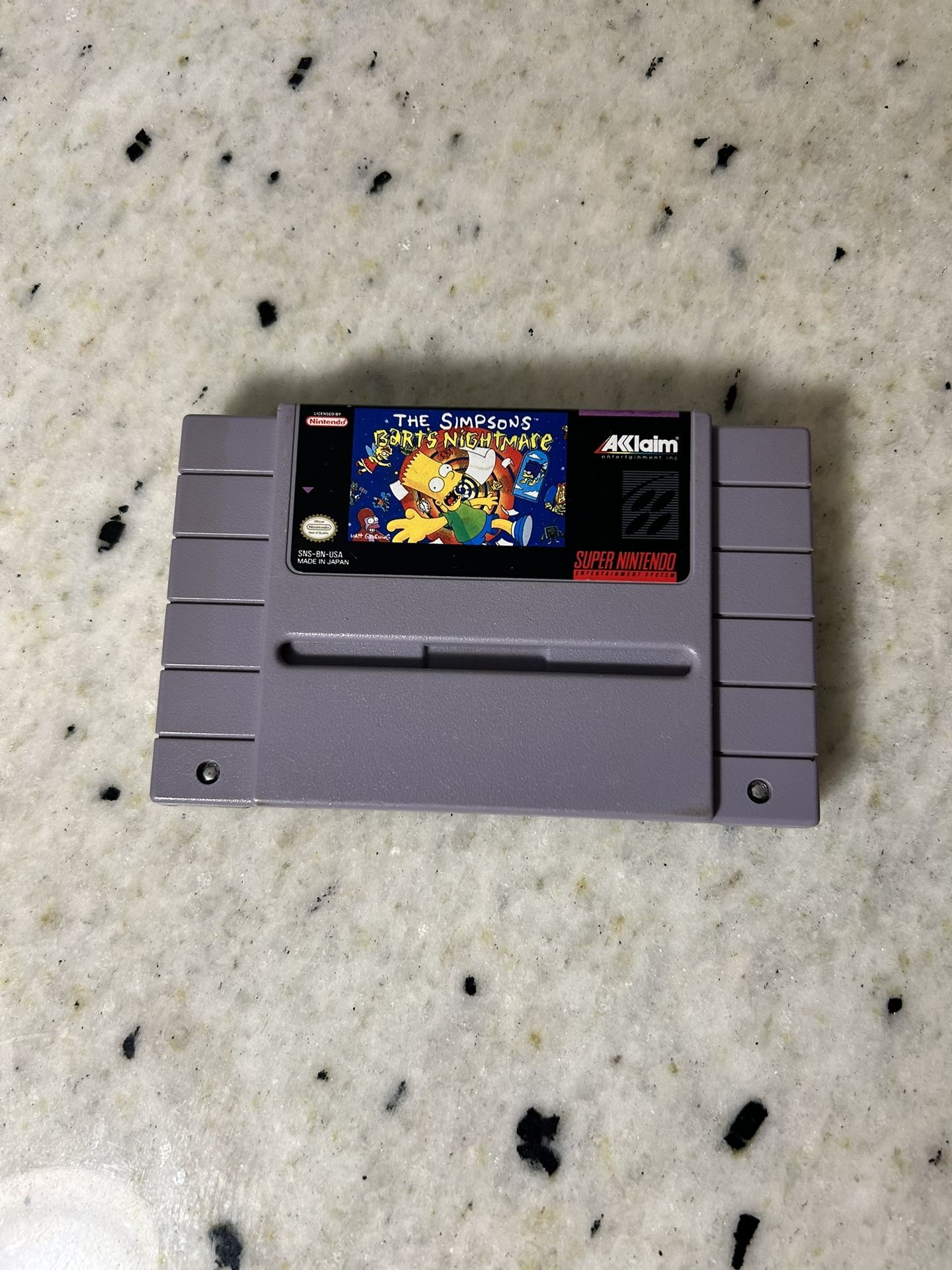 The Simpsons: Bart's Nightmare (Super Nintendo Entertainment System, 1992) SNES