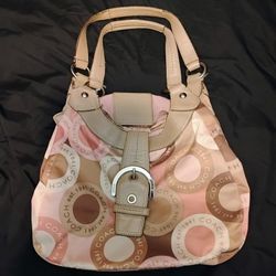 Coach Soho Snaphead Hobo Shoulder Bag L1176-F18441 Multi Signature Compartment
