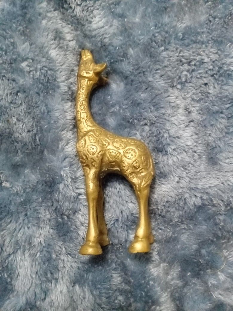 3 Inch Brass Giraffe